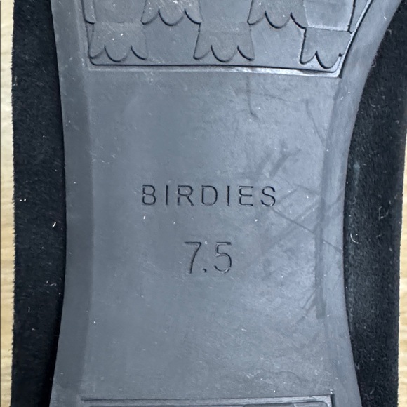 Birdies Vesper Black Suede Loafer Flats Smoking Slipper Size 7.5 - Picture 14 of 14
